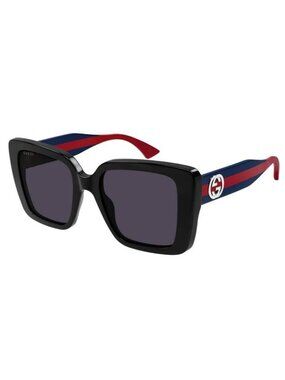 NEW GUCCI SUNGLASSES GUCCI GG1861S 004 SHINY BLACK EYEWEAR